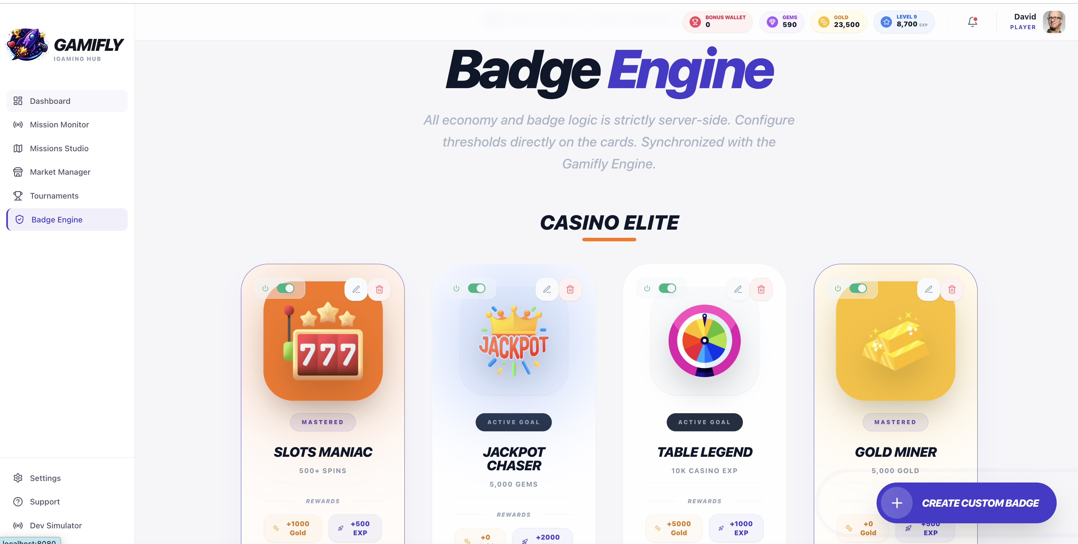 Badge Engine — Admin