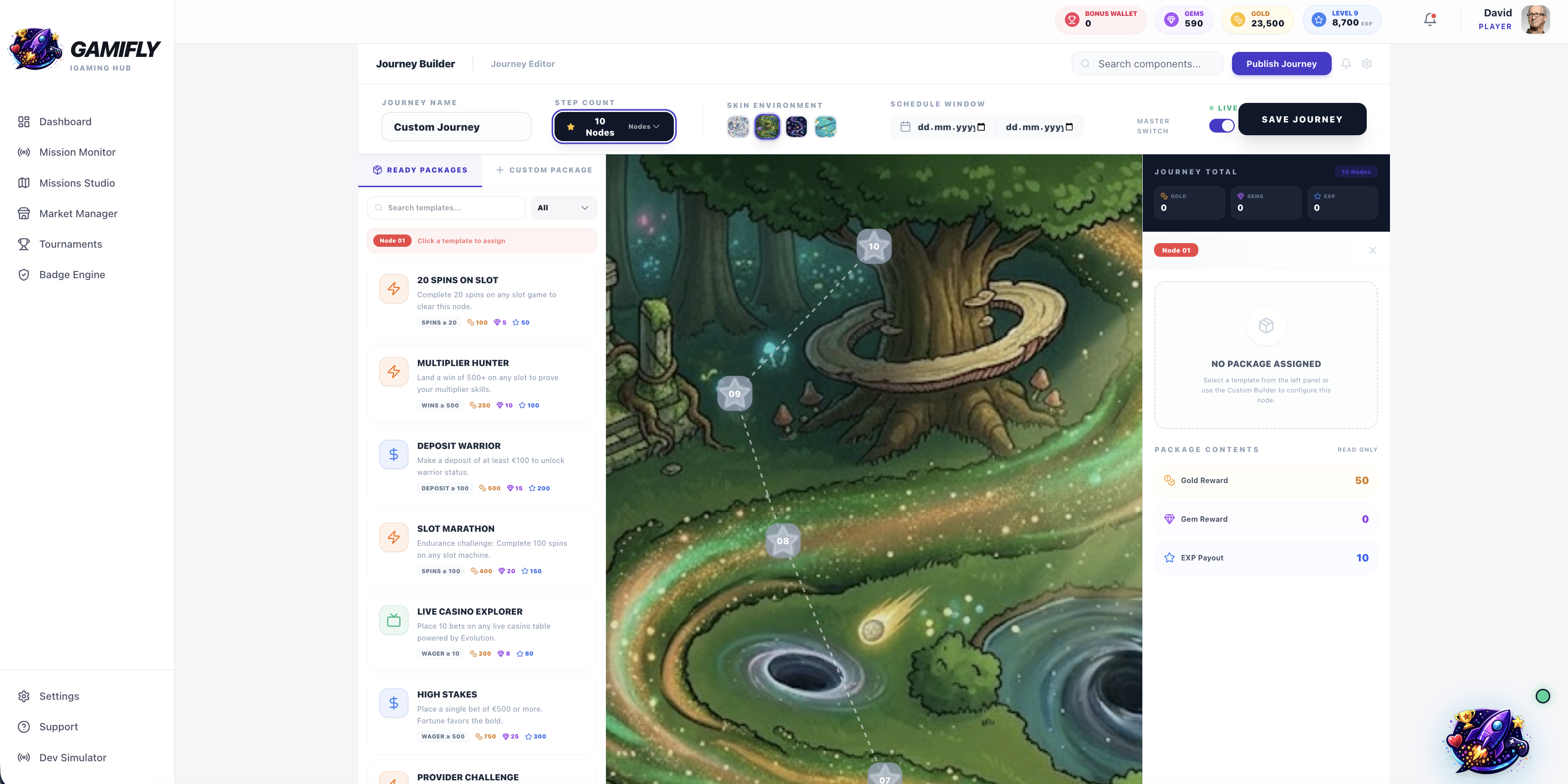 Journey Builder — Admin